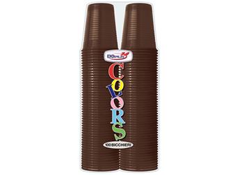 BICCHIERI 200CC PZ.100 CHOCOLATE DOPLA