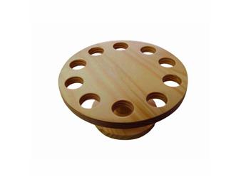 PORTA CONI 10 FORI BAMBU DIAM.18X9H