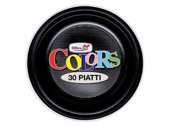 PIATTI PIANI S/R D220 PZ.30 NERO DOPLA